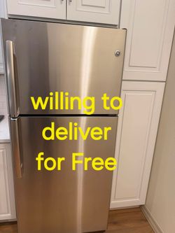 General Electric Stainless steel Refrigerator 18 cu ft