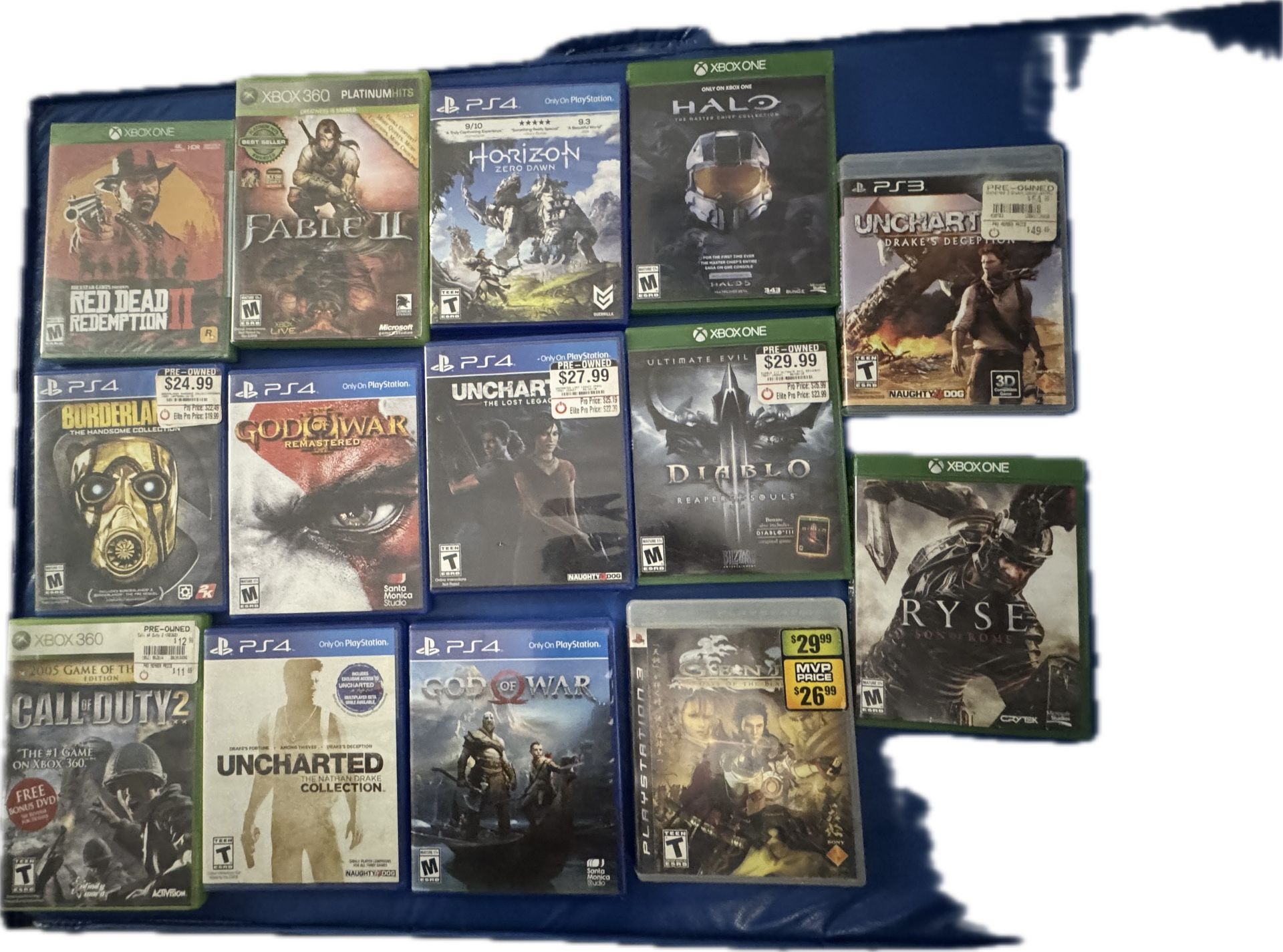 Xbox One Xbox 360 PS3 Ps4 Games