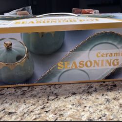 Ceramics Set Seasoning Pot