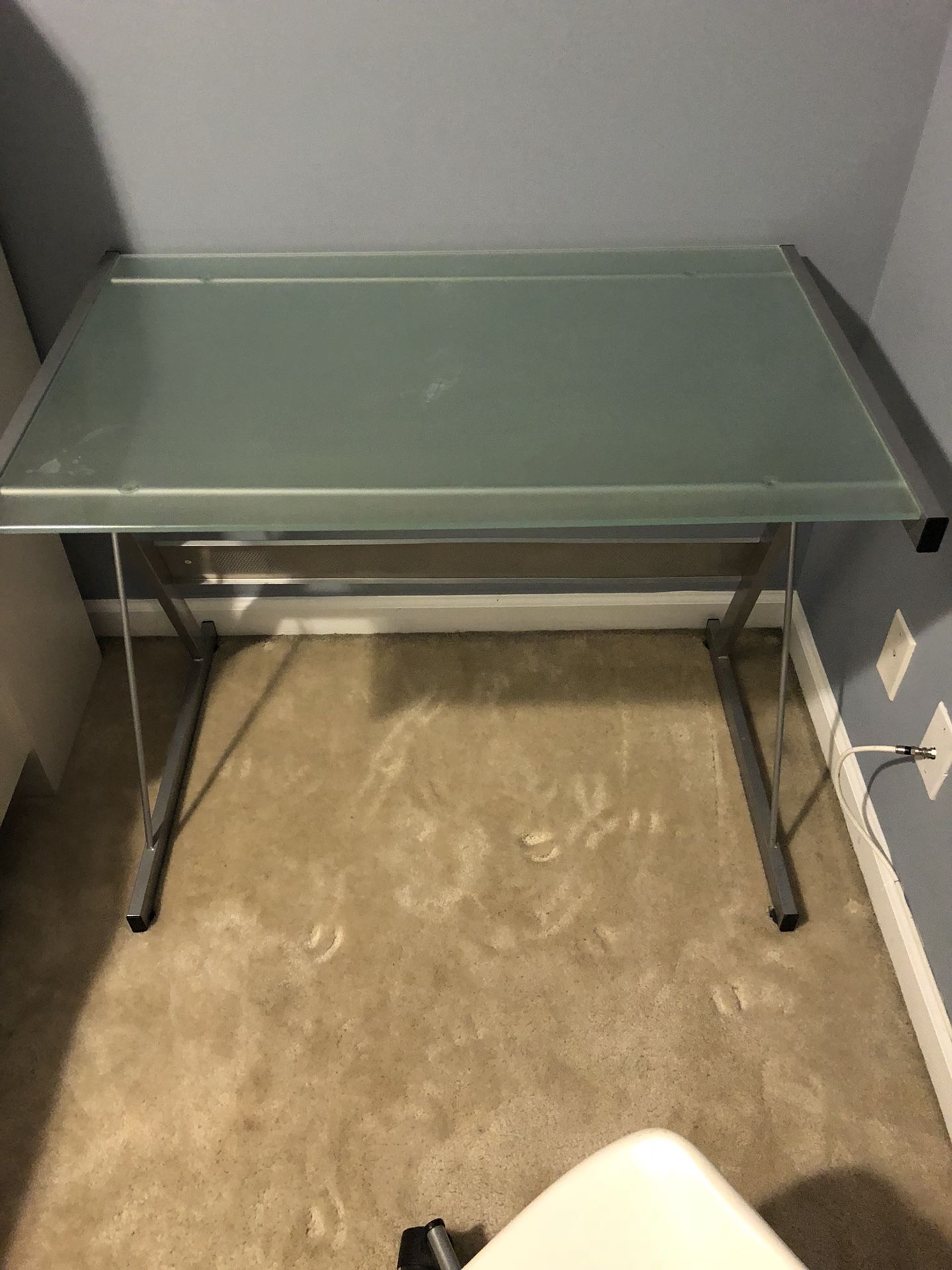 Glass desk