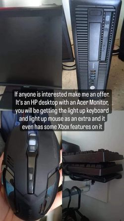 HP Desktop With Acer monitor
