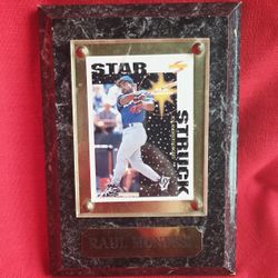 LOS ANGELES DODGERS  1996 Score - Star Struck Rau Mondesi #369 PLAQUE Insert Card