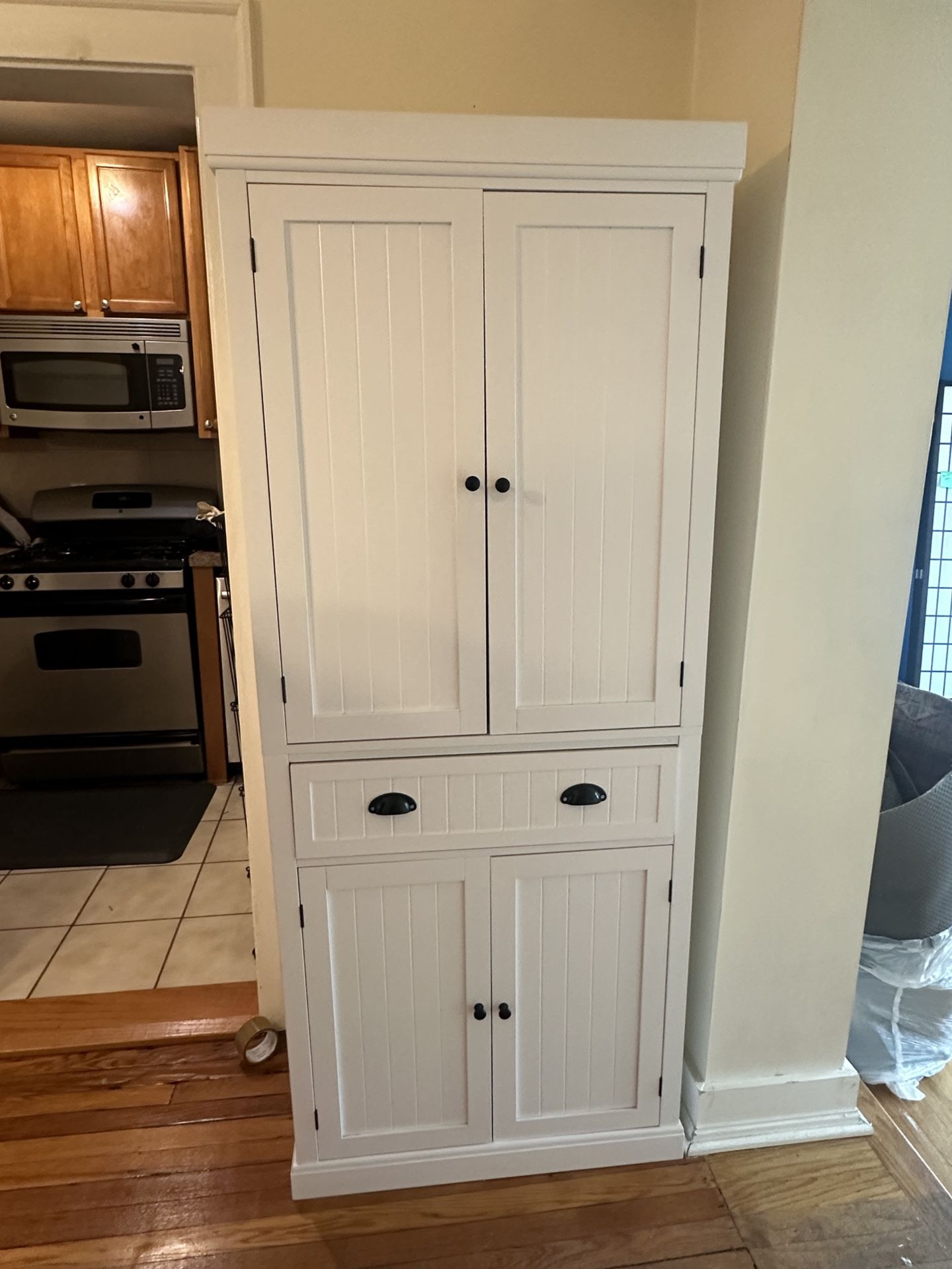 White Kitchen Pantry Cabinet 