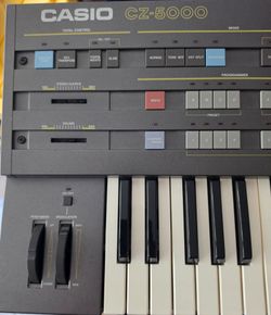 Casio CZ-5000 Keyboard Synthesizer with stand