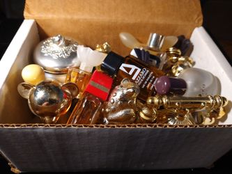 Mixed Lot of Miniature Collectible Perfume Bottles