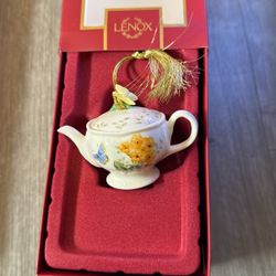 Lenox Butterfly Meadow Teapot Ornament