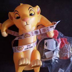 Disneyland Park Simba Popcorn Bucket & Lion King Park Ears 