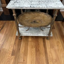 Table / Large Metal Tray 