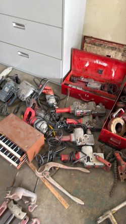 Commercial plumbing tools, downsizing all in working condition