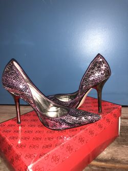 Authentic Glittered Purple/Pink Heels 6.5