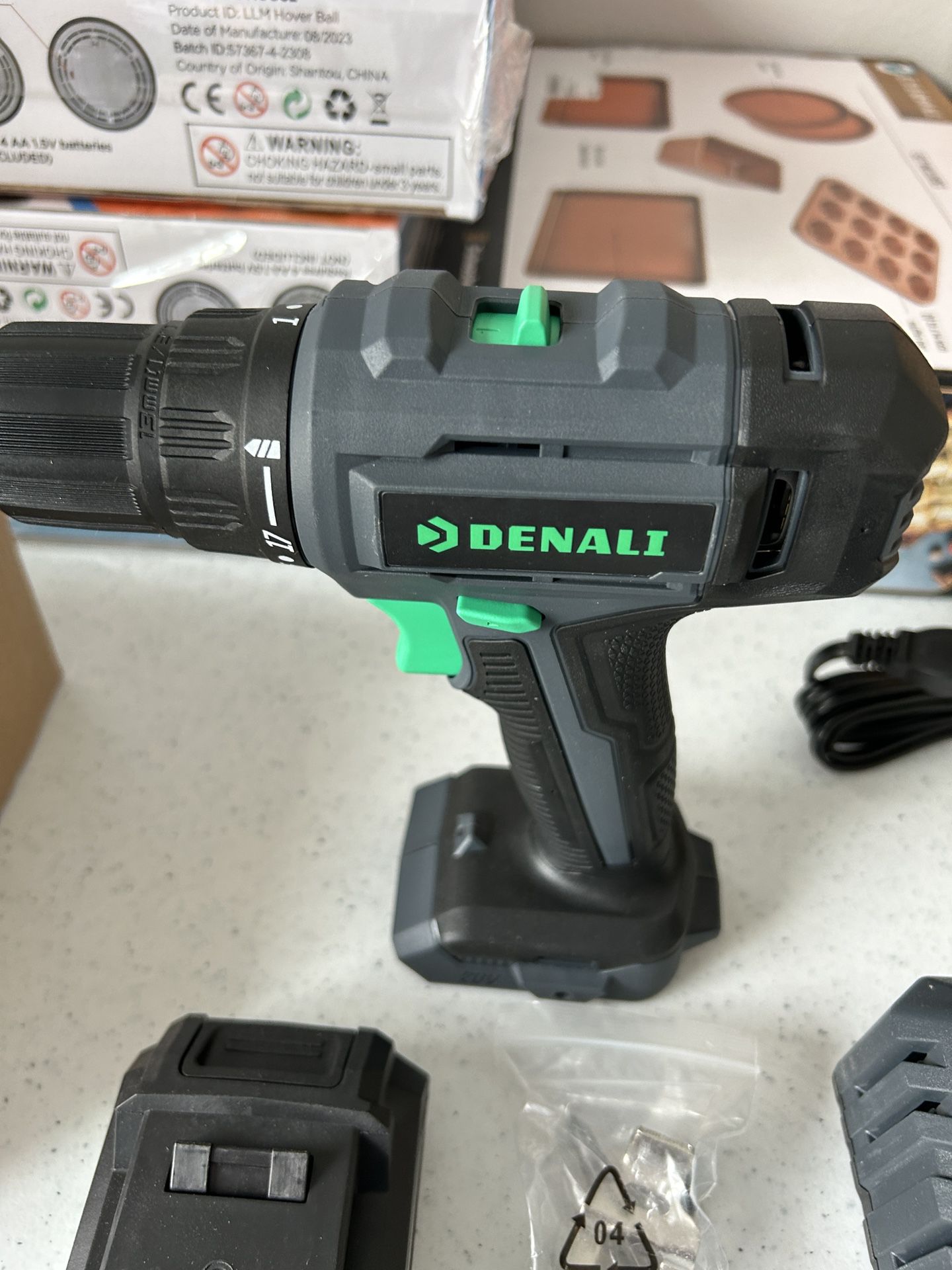20v cordless drill with battery and charger