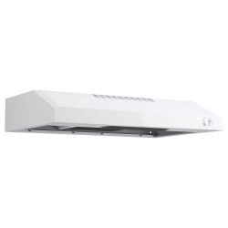 GE 30 inch Convertible 200-CFM White Under Cabinet Range Hood