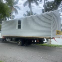 Sheds Relocated , Movemo Casita De Patio Container Rv Trailer Crane Available 