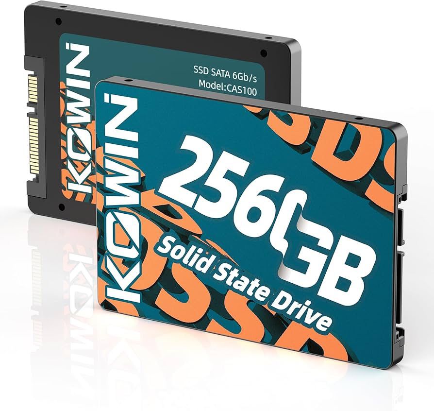 KOWIN 2.5" SSD 256GB SATA 3 Internal Solid State Drive, Read and Write Speed up to 510/510 MB/s, Compatible with Laptop and PC