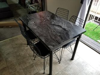 PHOTO FOR REFERENCE! EVERYTHING IN THE BOX NEW DINING SET ! TABLE & 4 CHAIRS ! 