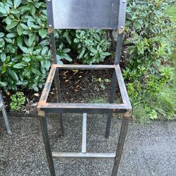High Top Metal Chair 