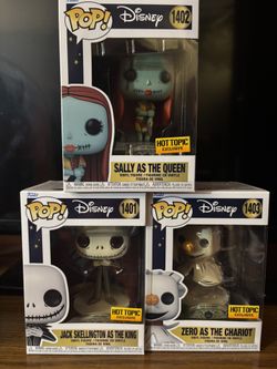 Three Nightmare Before Christmas Funko Pop