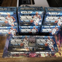 2024-25 NBA Basketball Panini Prizm Mega Box Red Ice Factory Sealed- lot of 8