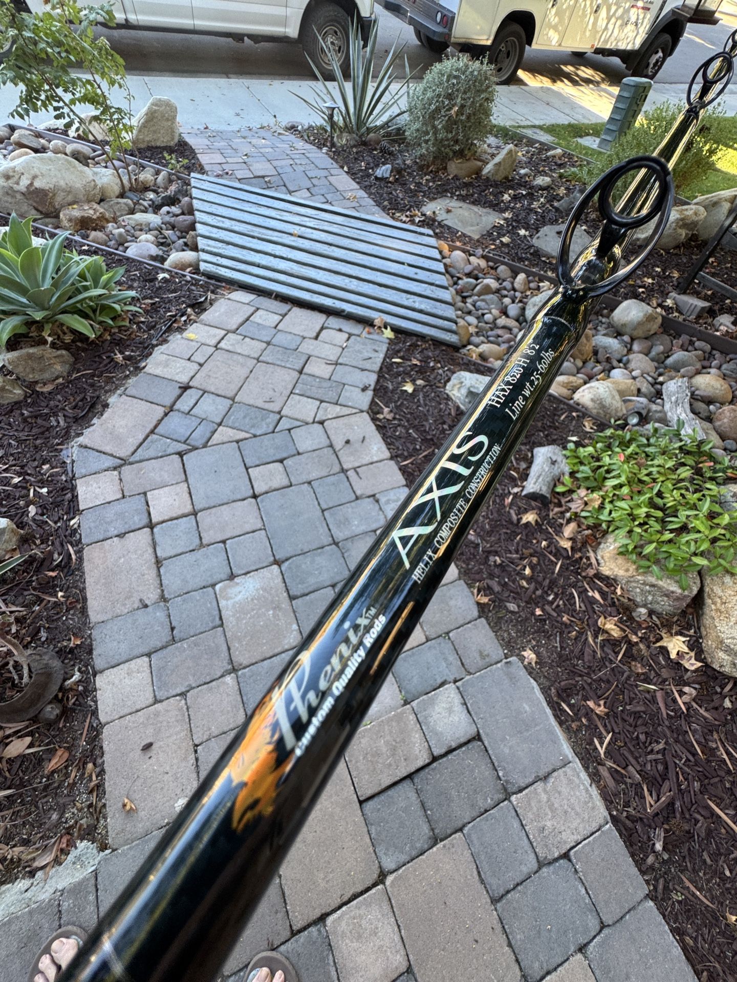 Phenix Axis 8’2 Hvy 25-60 Salt Water Fishing Rod Like New.