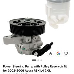 Power Steering Pump with Pulley Reservoir fit for 2002-2006 Acura RSX L4 2.0L (21-5419 3R208)
