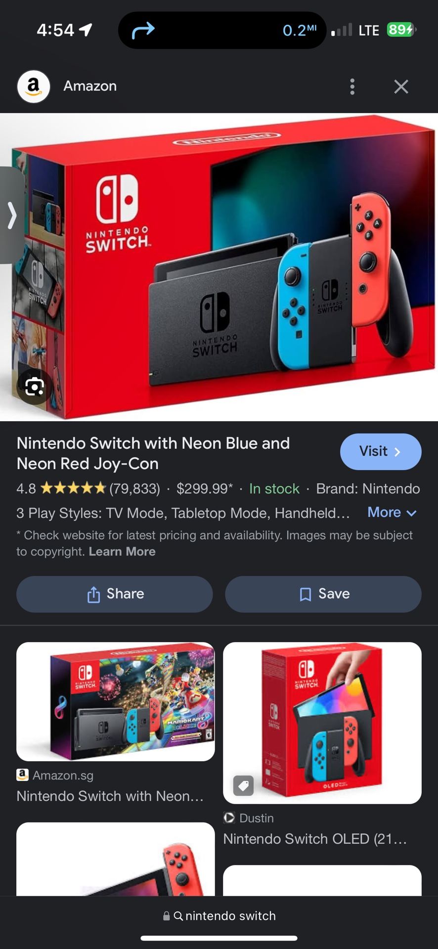 Nintendo Switch + Games/case