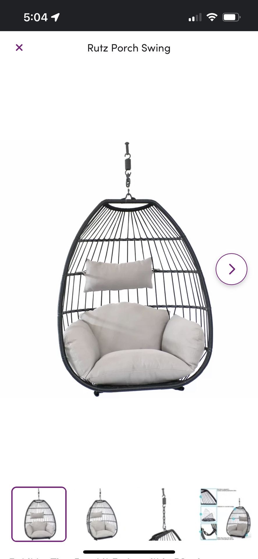 Porch Swing with Stand