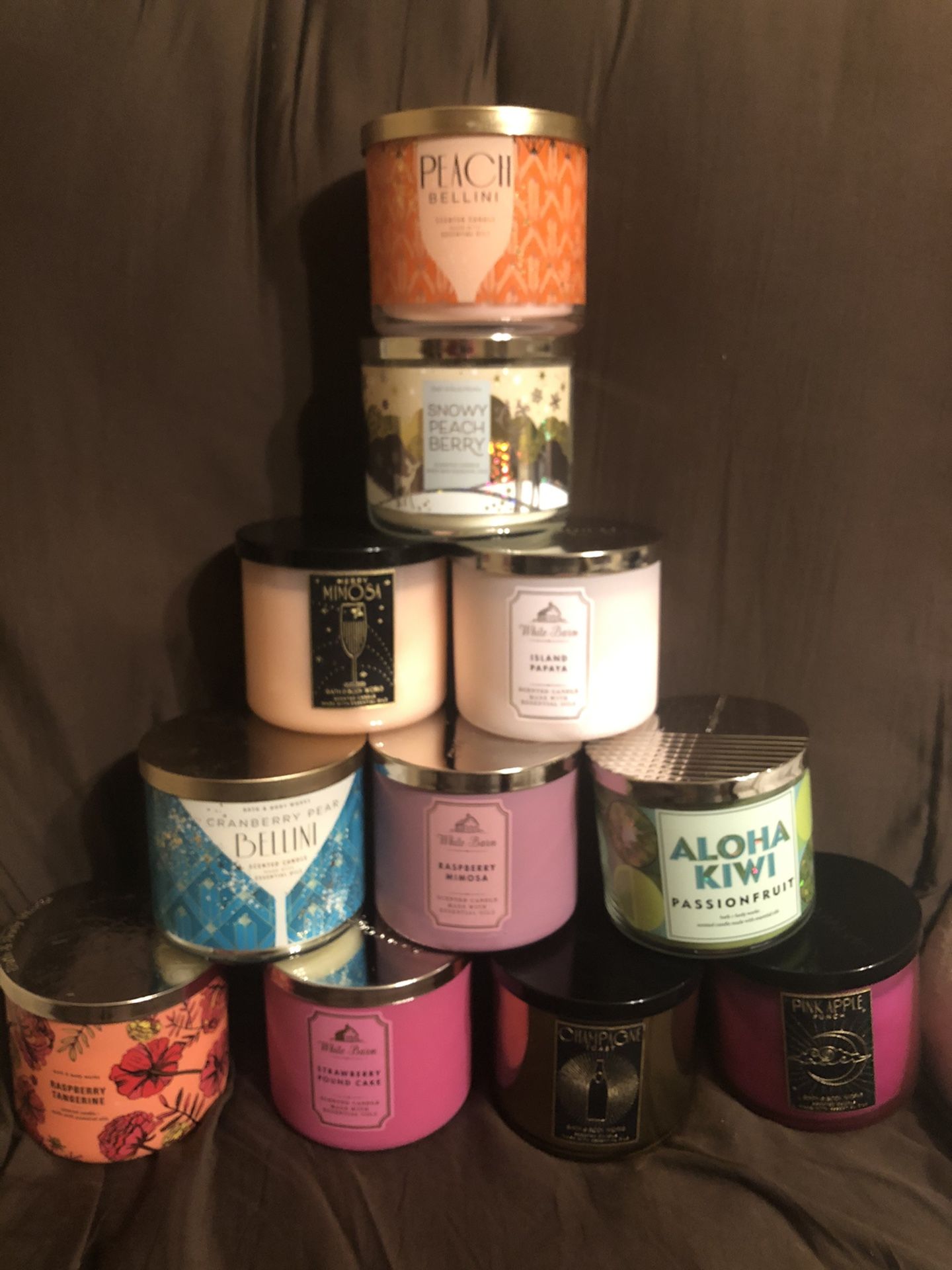 New Bath And Body Works 3-Wick Candles