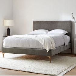 WEST ELM | Queen Bed Frame with Headboard