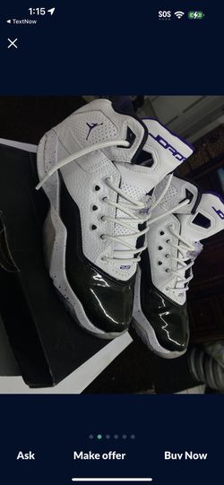 JORDANS B’LOYAL GS WHITE & PURPLE 