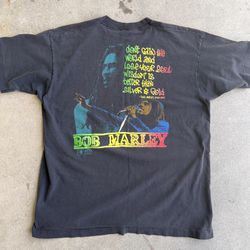 Vintage 90s Bob Marley Jamaica Black T-shirt