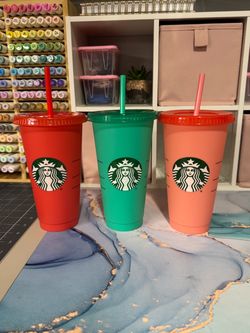 Starbucks Reusable Cold Cup Tumblers Set of 3