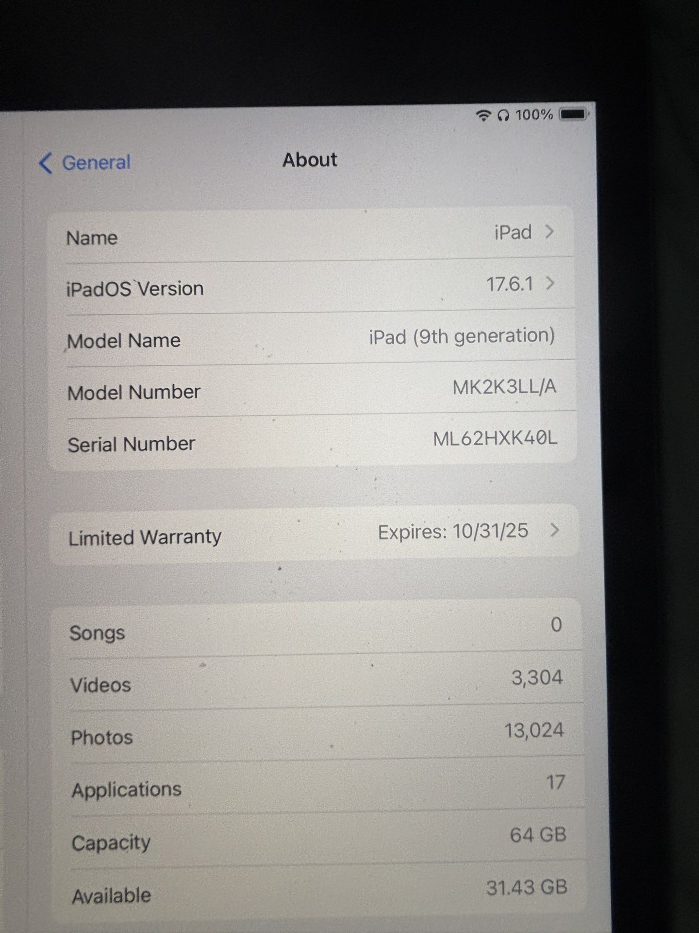 iPad 9th Generation