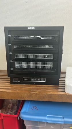 CTSC 10000W Electric Garage Heater, 240v Hardwired Fan-Forced Shop Heater with Digital Thermostat, Remote Control and Timer, ECO Function, Voltage Dis