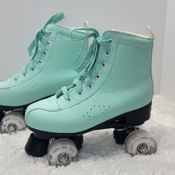 NEW Xudor Blue Skates Size 8 Women Light Up Wheels 