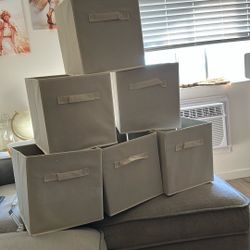 Storage Cubes. Size: 10.5x10.5x11 Inches Beige 