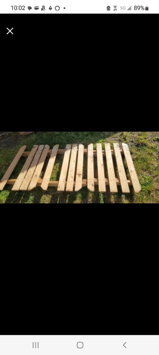 Wooden Twin Size Bed frame or twin futon lounge to bed frame.