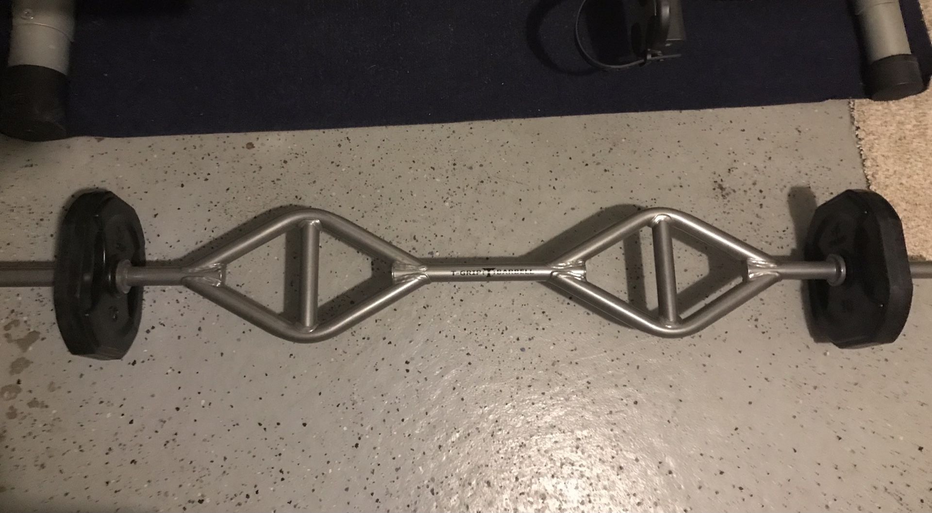 T-Grip Barbell with 10 pound weights