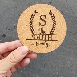 Custom Laser engraving coaster, Personalize To Any Theme