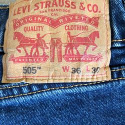 Levi 501 Jeans 36”x30”