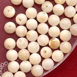 Lot Of 6mm Mother Of Pearl Beads