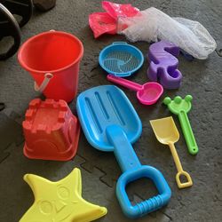Baby Pool Float And Plastic Beach Toys