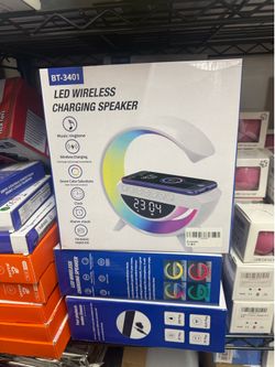 Wholesale LED Wireless Charging Speaker Alarm Clock