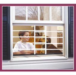 AWG 3-Bar Window guard in White