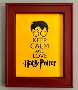 Harry Potter wooden framed wall sign