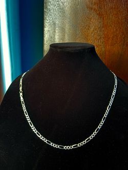 Men’s .925 Sterling Silver Figaro Chain – 26” 5mm