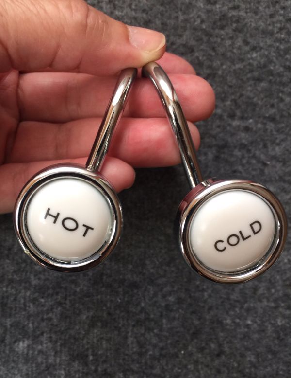 12pc Hot + Cold Shower Curtain Hooks for Sale in Glendale, CA OfferUp