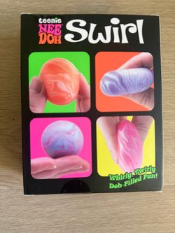Teenie NeeDoh Swirl 4-Pack Mini Squishies - New in Box