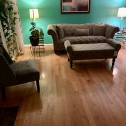 Living Room Set Gray 