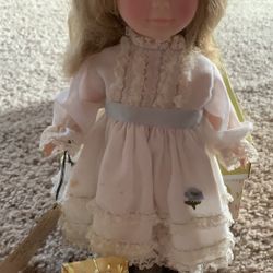 Vintage Effenbee Doll- Stands 8”.