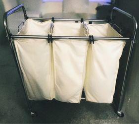 3 compartment laundry hamper
